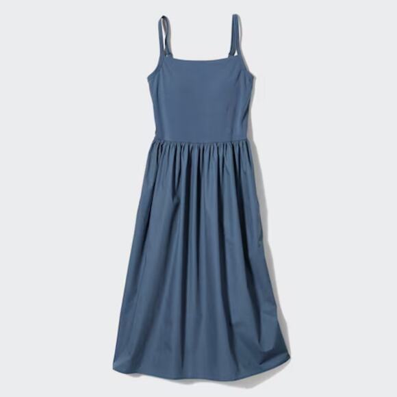 UNIQLO Combination Bra Camisole Dress Blue Size Medium - Picture 3 of 11